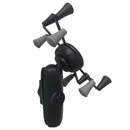 Phone Holder with Double Socket Arm Compatible with 1" Ball Mount