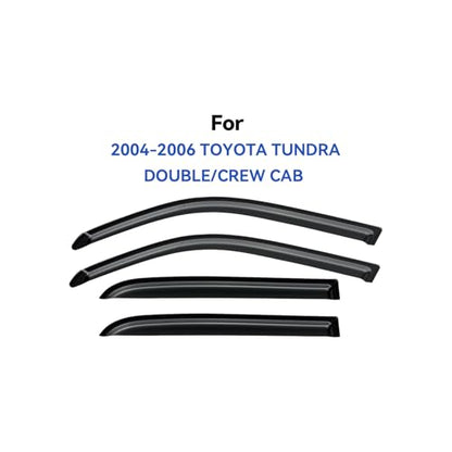 Window Visors Rain Guards for 2004 2005 2006 Toyota Tundra Double Cab