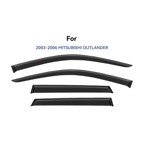 Window Visors Rain Guards for 2003 2004 2005 2006 Mitsubishi Outlander