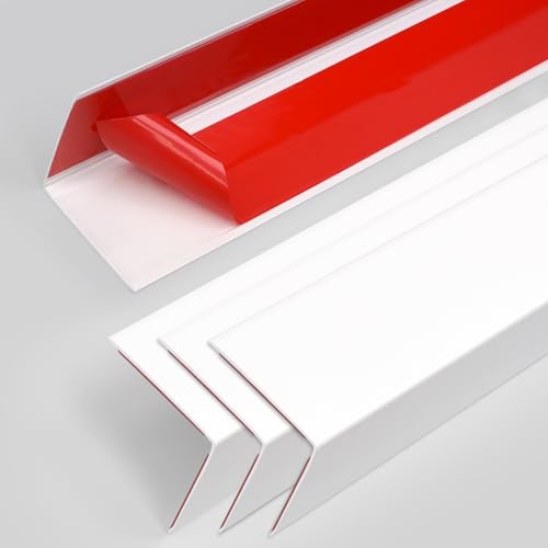 4PCS 45" White Metal Corner Protectors (4 Count)