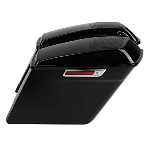 Motorcycle 5" Stretched Saddlebags Fit For Harley Touring 2014 (2 Count)