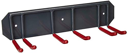 Wall Mounted Rack Organizer for Skis and Poles Heavy Duty Horizontal Wall Ski Rack Garage Storage with Metal Frame and Padded Hooks Indoors Outdoors Premium Wall Hooks