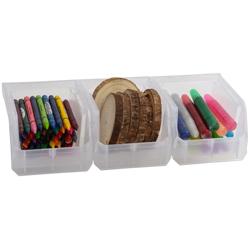 Extra Small Stackable Plastic Storage Bins