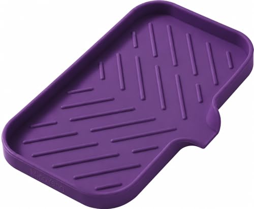 Silicone Soap Dish with Drain Spout