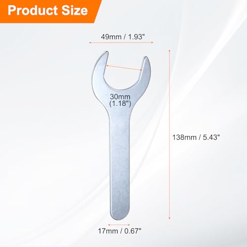 10pcs Small Open End Wrench 30x138x2.2mm Metric U (10 Count)