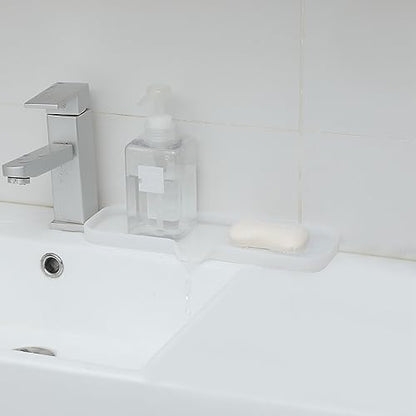 Silicone Soap Dish with Drain Spout