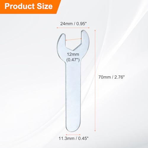 10pcs Small Wrench Open End Wrench 12x70x1.5mm Metric U (10 Count)