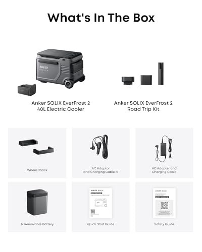 SOLIX EverFrost 2 40 L Electric Cooler and Road Trip Kit