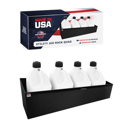 431BK Utility Fuel Jug Rack Holder Shelf 46" Fits 4 Five Gallon Jugs (4 Count)