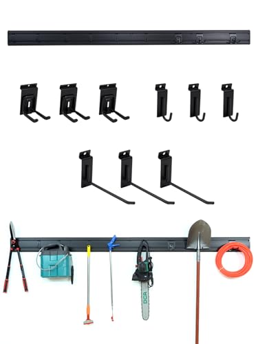 Slatwall Panels Garage Tool Organizer Wall Mount Garage Slat Wall Storage Systems (4 Count)