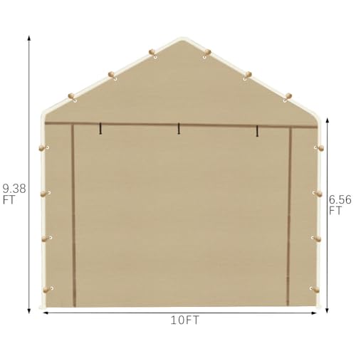 10 * 20 FT Carport Sidewall kit Panel Set of 4 (4 Count)