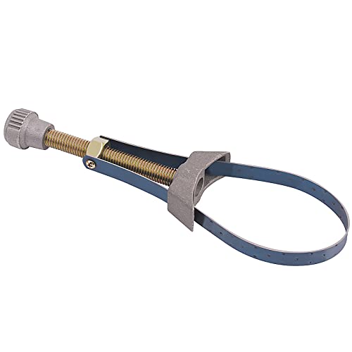 1PC Car Auto Motorcycle Oil Filter Tool Strap Wrench Diameter Adjustable 60mm To 120mm Universal Removal Tools Suction Tweezers Replacement Tips Strap Wrench