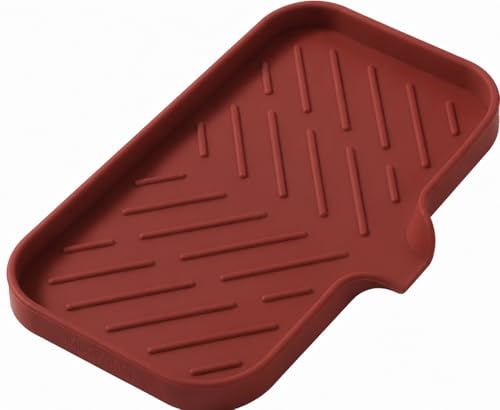 Silicone Soap Dish with Drain Spout