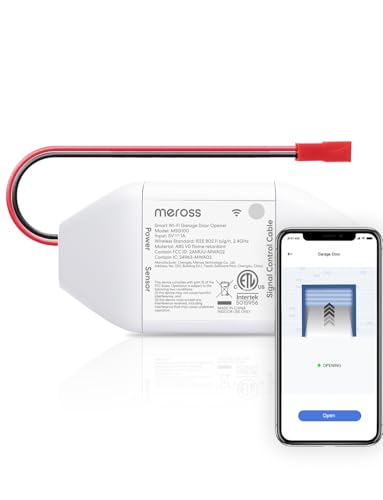 Smart WiFi Garage Door Opener Remote Work with Alexa and Google