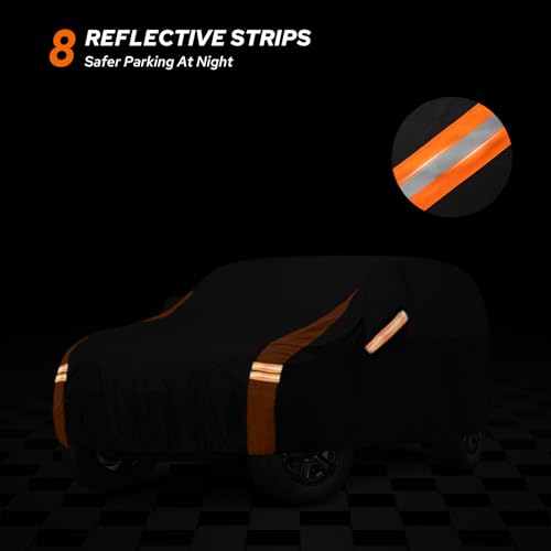 Car Cover Soft Cotton Lining Compatible with Jeep Wrangler 4 Door