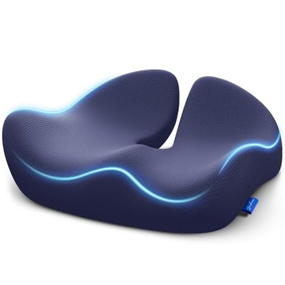 Contoured Ergonomic Seat Cushion for Effective Pain Relief