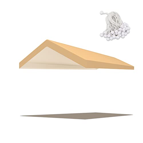 10'x20' Carport Replacement Canopy Cover Beige