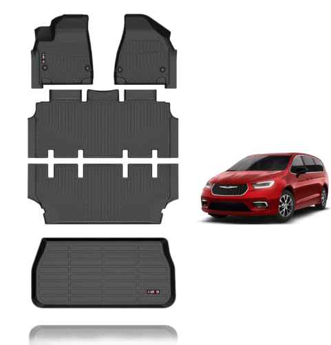Floor Mats & Cargo Liner for 2021 2022 2023 2024 2025 2026 Chrysler Pacifica Limited
