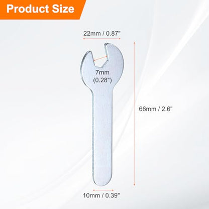 10pcs Small Wrench 7x66x1.5mm Metric U (10 Count)