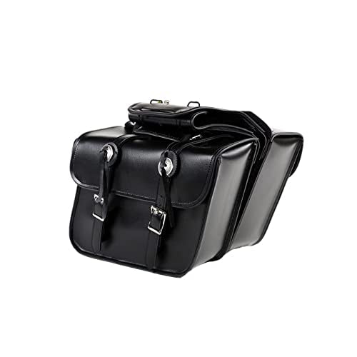 Motorcycle Saddle Bags Leather Motorcycle Luggage Bag with Gun Holsters For Softails Sportsters and Choppers Tool Bags