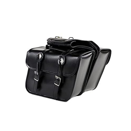Motorcycle Saddle Bags Leather Motorcycle Luggage Bag with Gun Holsters For Softails Sportsters and Choppers Tool Bags