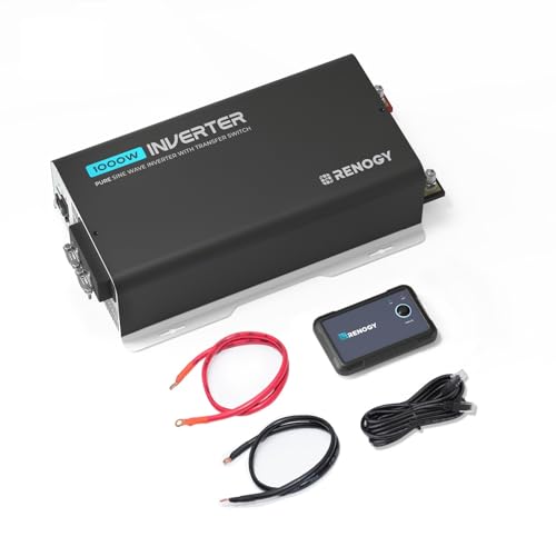 Inverter PUH 1000W Pure Sine Wave Power Inverter with UPS Transfer Switch & Bluetooth
