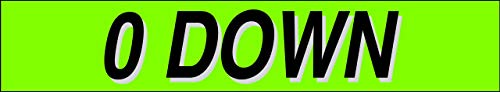 Ez line Vinyl Windshield Stickers 3 Dozen 15 Inch Chartreuse Slogan Dealership Pro Pack for Car Lots (36 Count)