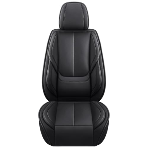 Black Car Seat Cover with Lumbar Support