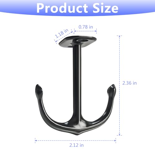 Anchor Two Prong Ceiling Hook for Closet Top Bathroom Kitchen Cabinet Garage Pack of 8 (8 Count)