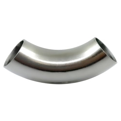 OD 1 Inch 90 Degree Stainless Steel Bend Tube 1” Exhaust Elbow Pipe for Car Modified Exhaust System 1" Piping Silver Tone