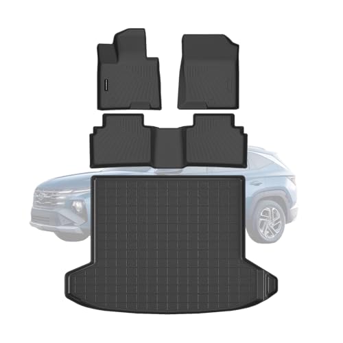 All Weather TPE Floor Mats & Cargo Liner Set for 2022 2023 2024 2025 2026 Hyundai Tucson