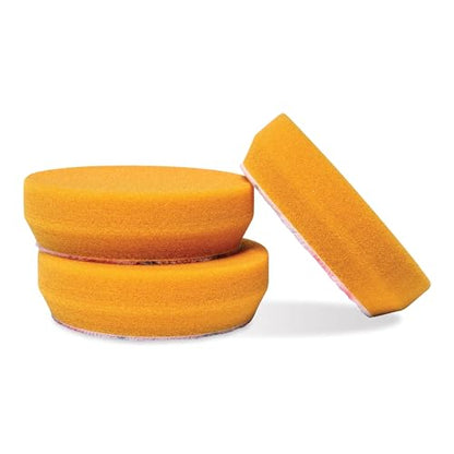 Orange Foam Correcting Pads for Car Polishing and Detailing (3 Count)