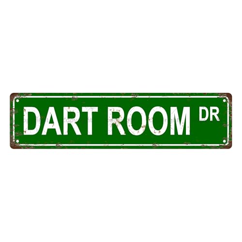 DART ROOM DR SPACE Metal Tin Street Sign Bar Cafe Garage Cave Home Room Wall Bathroom Farmhouse Garden Porch Patio Decor