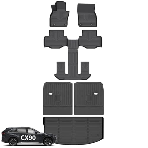 Floor Mats Backseat Cargo Liner for Mazda CX90 2024