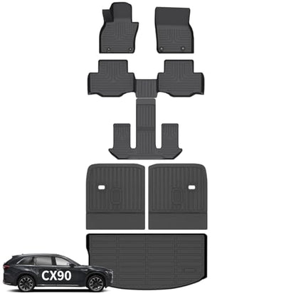 Floor Mats Backseat Cargo Liner for Mazda CX90 2024