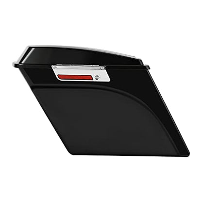 Motorcycle 5" Stretched Saddlebags with Chrome Conversion Brackets Fit For Harley Softail Deluxe Heritage Softail 1984