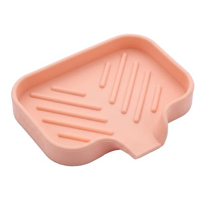 Silicone Soap Dish with Drain Spout