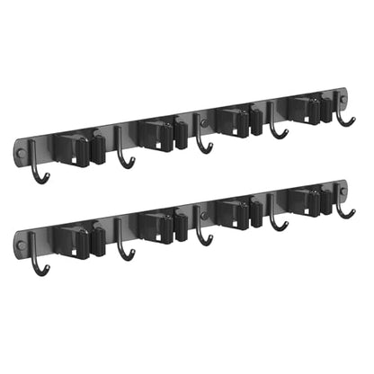 2 Pack Mop and Broom Holder Wall Mount (2 Count)