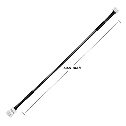 Acrylic Interior Car LED Strip Light Extension Wire 78.7inch