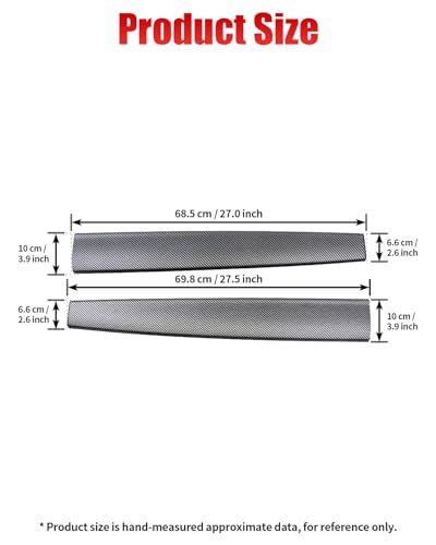 Dashboard Cover Wrap and Front Door Inner Armrest Panel Cover Trim Compatible with Tesla Model 3 2021