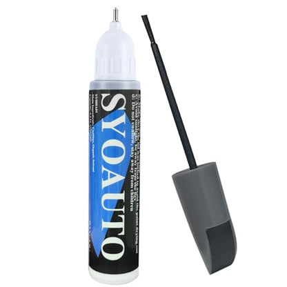 Gray Car Touch Up Paint Auto Touch Up Paint 0.4 oz Gray Automotive Scratch Repair Pen Brush and Tip 2 in 1