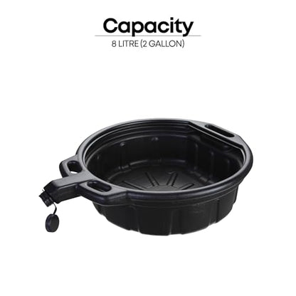 2 Gallon Oil Drain Pan with Anti