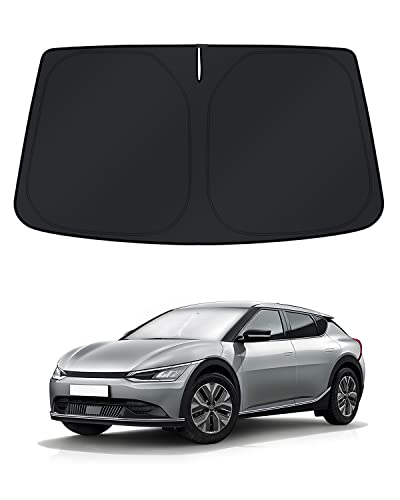Windshield Sun Shade for Kia EV6 2022 2023 2024 2025 2026 Window Accessories Shade Sun Cover Foldable Block UV Rays Keep Car Cooler