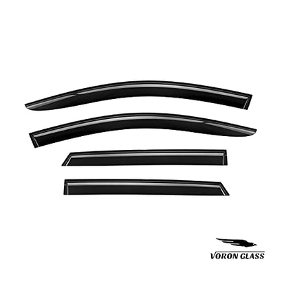 Tape on Extra Durable Rain Guards for Nissan Rogue 2014 (4 Count)