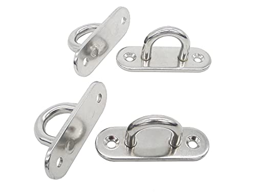 Stainless Steel Ceiling Hooks & Wall Hangers (4 Count)