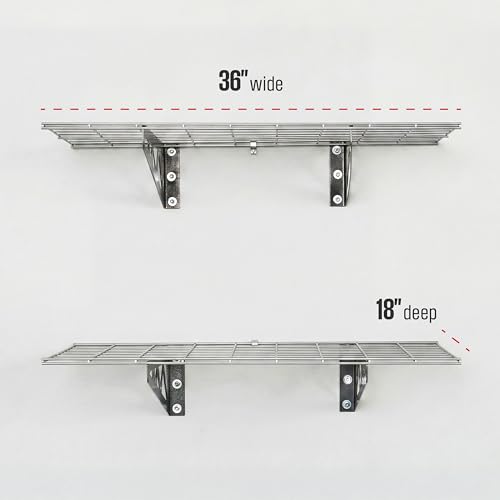 Steel Garage Wall Shelves 2 (2 Count)