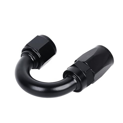 Swivel 10AN Fitting 180 Degree For CPE Braided Hose End Black 2Pcs (2 Count)