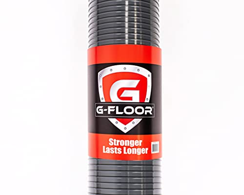 Garage Flooring 5' x 10' Slate Grey Ribbed Channel Vinyl Protector Mat