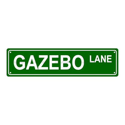 GAZEBO LANE SPACE Metal Tin Street Sign Bar Cafe Garage Cave Home Room Wall Bathroom Farmhouse Garden Porch Patio Decor