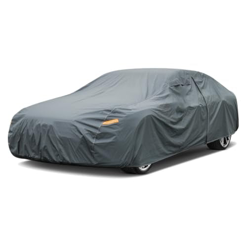 16 Layers Car Cover Waterproof All Weather for Coupe Heavy Duty